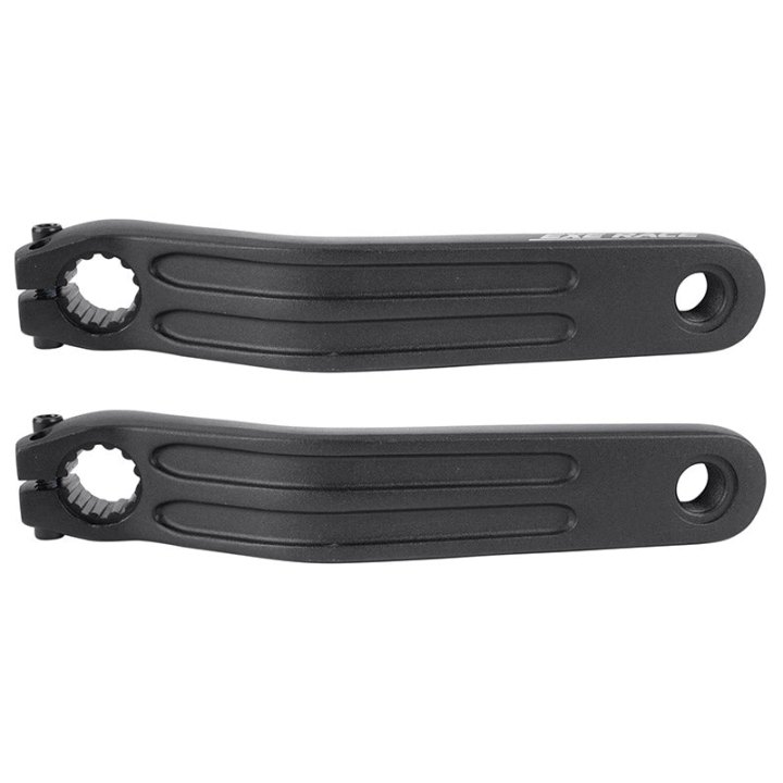 Manivelle Droite + Gauche VTT Fat Bike Leader Fox Braga Moteur M500 170 mm Alu Noir (Paire)