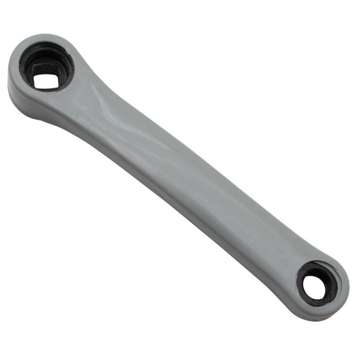 Manivelle Gauche 170 Newton Acier Plastifie Gris (Sur Carte)