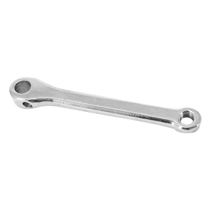 Manivelle Gauche Type Thun Longueur 165 mm Acier Argent (Avec Emplacement Pour Clavette 15 mm)