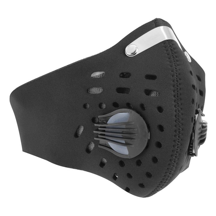Masque Anti-Pollution-Poussieres Newton Neoprene-Lycra Noir (Norme Ffp2) (Vendu A L'Unite)