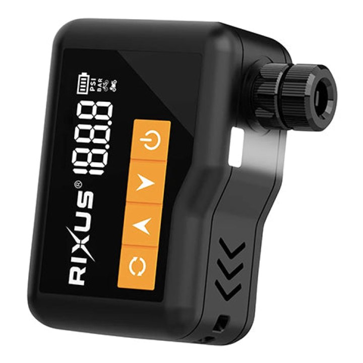 Mini Compresseur - Gonfleur A Air Rixus 600 Mah 5V1,5A Noir Avec Ecran Numerique 24L-Min Max 10,3 Bar -Rxap06-