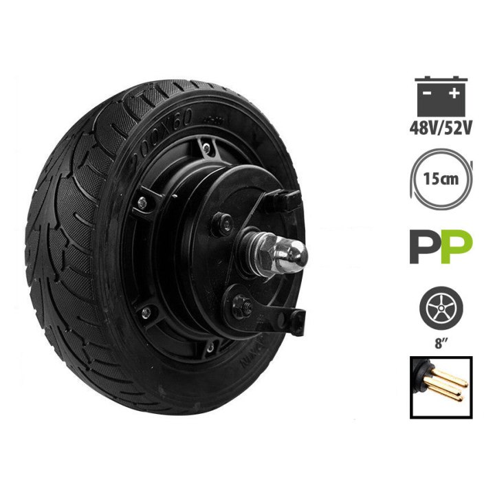 Moteur de Z8 avec pneu plein compatible 48V et 52V