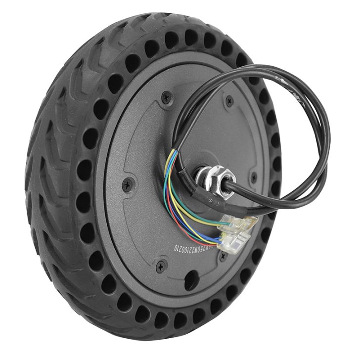 Moteur Trottinette Xiaomi M365, Essential, 1S 36V 250W Noir (Complet Avec Roue Et Pneu Plein Alveole 8.5 X2) -P2R-