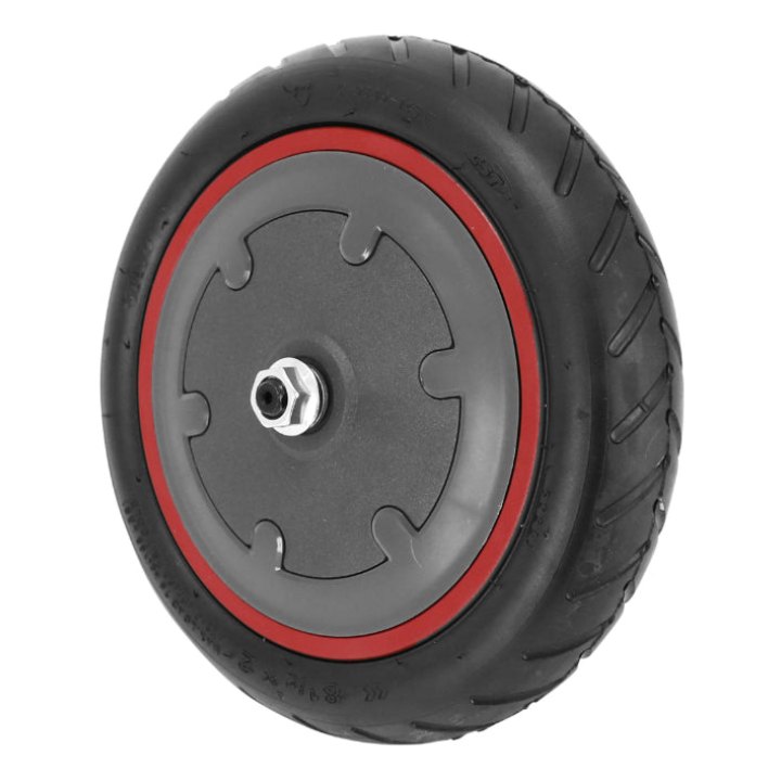 Moteur V3 Trottinette Xiaomi M365, Essential, 1S, Pro, Pro 2 36V 300W Noir Liseret Rouge (Complet Avec Roue Et Pneu 8.5 X2)