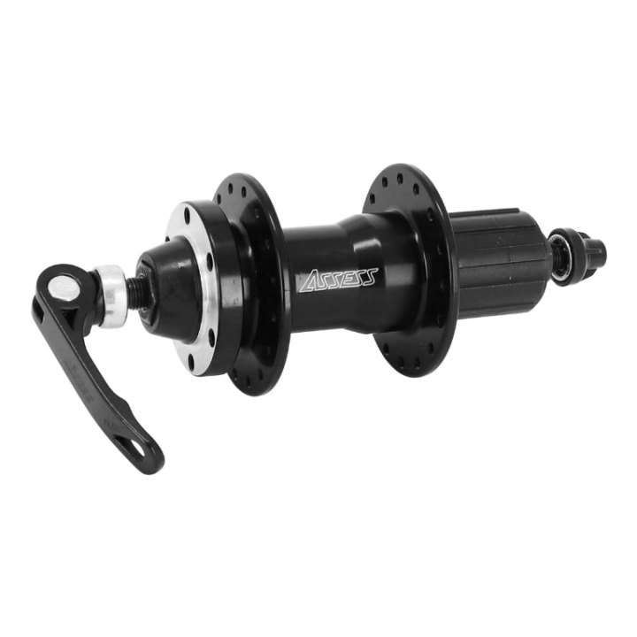 Moyeu VTT MTB Disque 6 Trous Noir 32T. Arrière Compatible Shimano 11-10-9V.