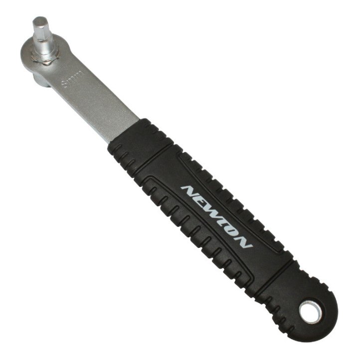 Outil Arrache Manivelle Pour Vis Axe De Pédalier Newton Avec Poignée (Embout 6 Pans 8 mm Et Douille De 14 mm)