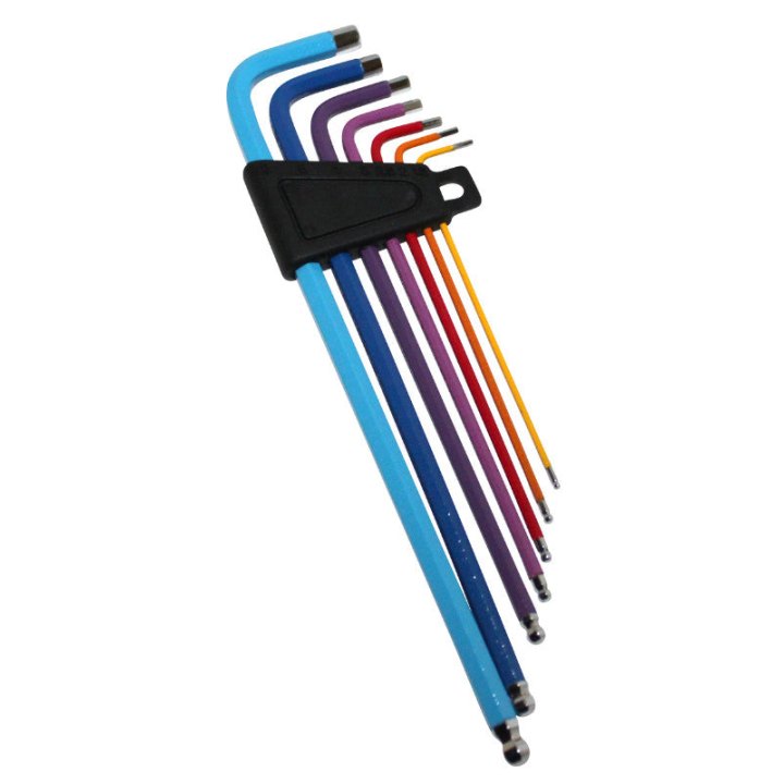 Outil Clé Allen P2R Tête Spherique1,5-2-2,5-3-4-5-6 (Jeu De 7 Pieces)