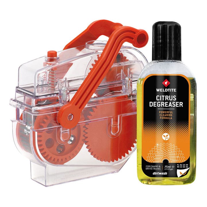 Nettoyeur - Outil De Lavage Chaîne Vélo Weldtite Dirtwash Avec Citrus Dégraissant (75Ml)