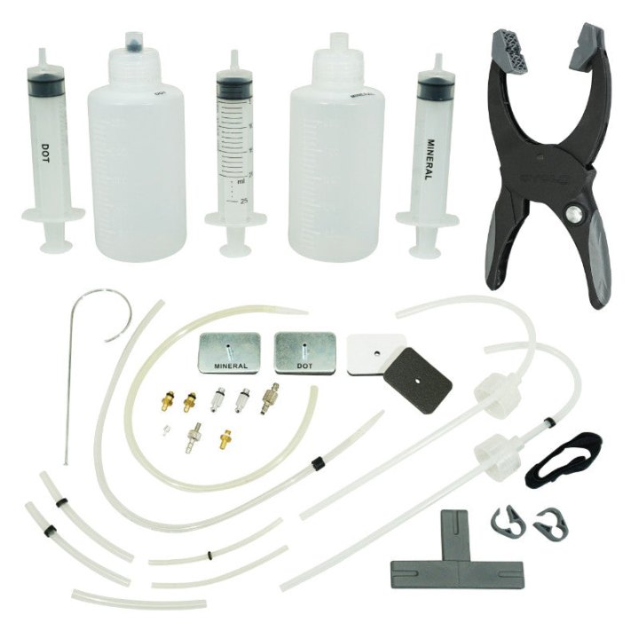 Outil Kit Purge Frein Disque Tools Frein Hydraulique Huile Minerale Et Dot (Avec Adaptateurs Sram-Avid-Shimano-Hope-Formula-Tektro-Magura-Hayes-Clarks)