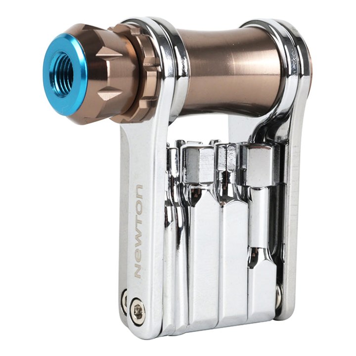 Outil Multifonction Newton 11 Fonctions Clé Allen 2-2.5-3-4-5-6-8 + Tournevis Plat Et Cruciforme + Torx T25 Avec Gonfleur CO2 Compatible Valve Presta - Standard