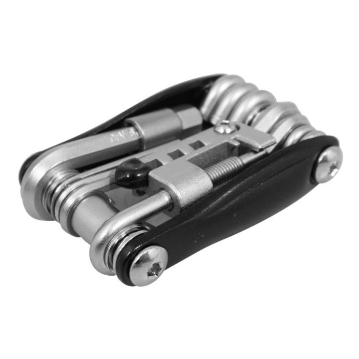 Outil Multifonction Newton 15 Fonctions Chc 2-2.5-3-4-5-6-8 + Torx 25-10 + Tournevis Plat Et Cruciforme + Derive-Chaîne 9-10-11V Et Clés A Rayon 2-2.2