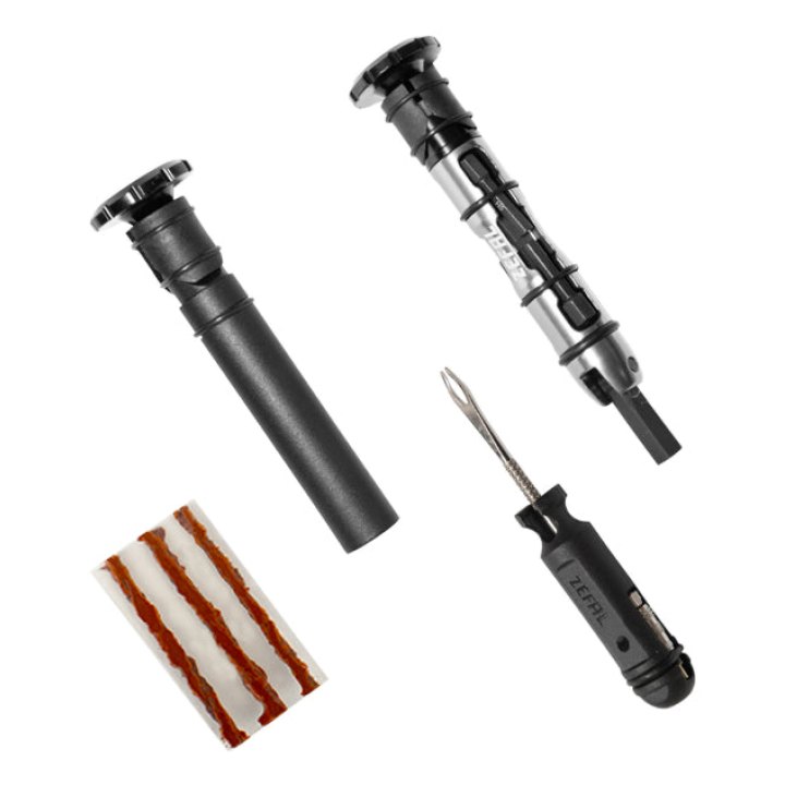 Outil Multifonction Zefal VTT Z Bar Tool 11 Embouts, Derive Chaîne, Réparation Pneu Tubeless (Integres Dans Le Cintre) (15 Fonctions)