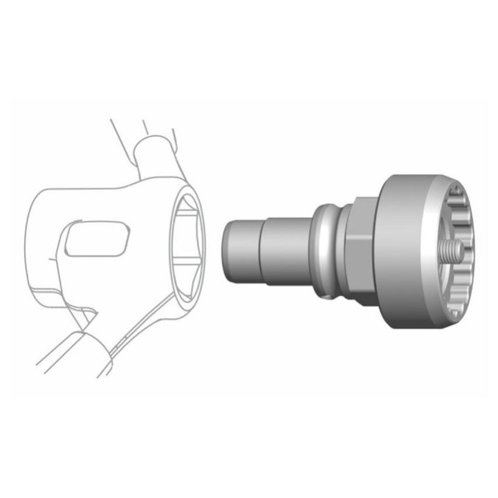 Outil Pro Démonte Écrou Cyclus Pour VAE Shimano Steps 6000 Compatible Avec L'Outil Snap.In 179967 Ou Clé 32 mm