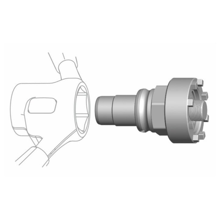 Outil Pro Démonte Écrou Cyclus Pour VAE Yamaha Giant Compatible Avec L'Outil Snap.In 179967 Ou Clé 32 mm