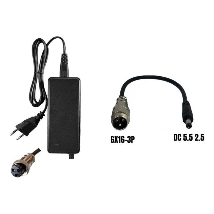 PACK Chargeur 36V ➡️ 42V / 2A (connecteur DC 5.5*2.5MM) Wispeed