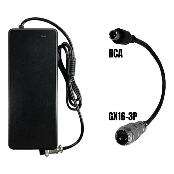 PACK Chargeur 48V ➡️ 54.6V / 2A (connecteur RCA)