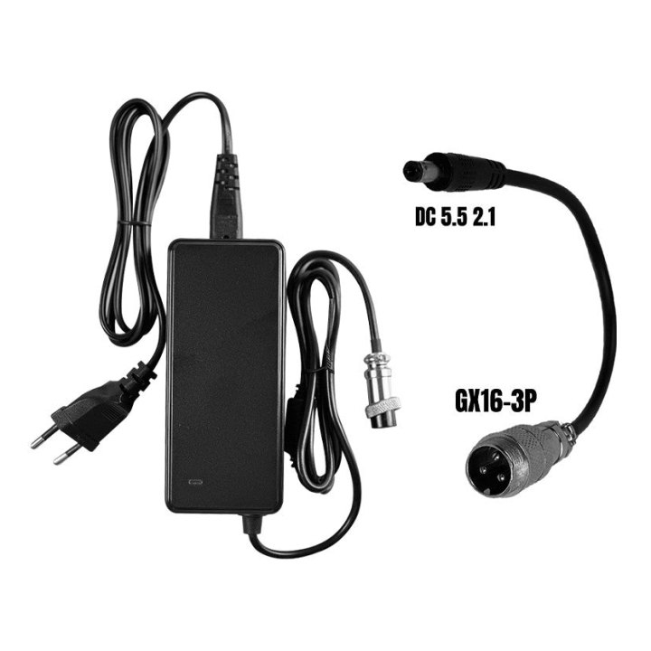 PACK Chargeur 36V ➡️ 42V / 2A (connecteur DC 5.5*2.1MM)