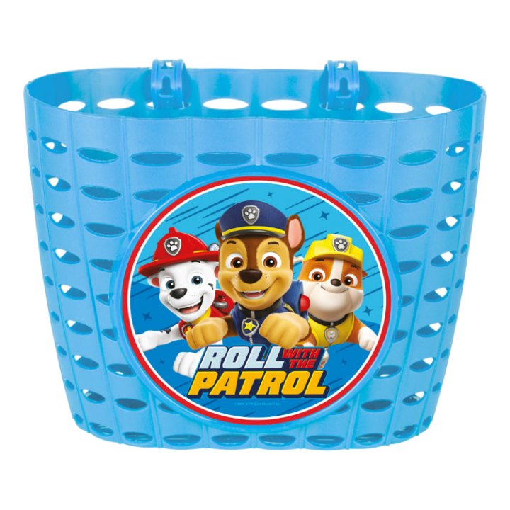 Panier Avant Enfant Paw Patrol Bleu Fixation Par Sangle Sur Cintre (Pat Patrouille)