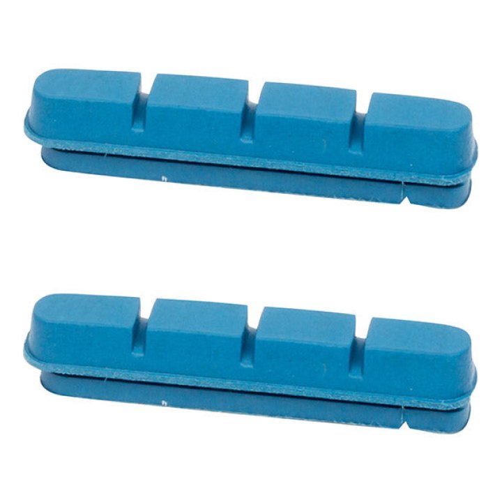 Patin De Frein Route Elvedes Pour Shimano Sur Jante Carbone 55 mm Bleu (1 Paire)