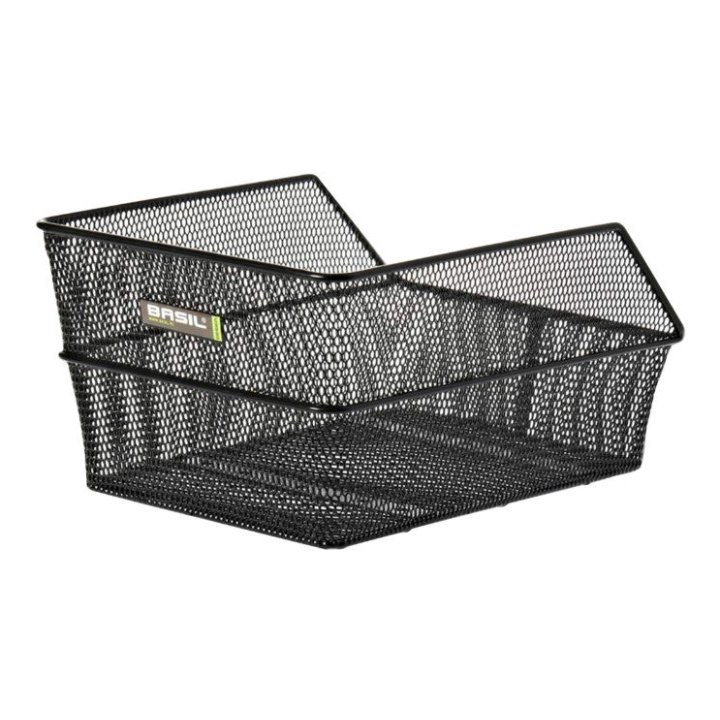 Panier Arrière Acier Nid Abeille Basil Cento Noir (45 X 31 X 21 cm)