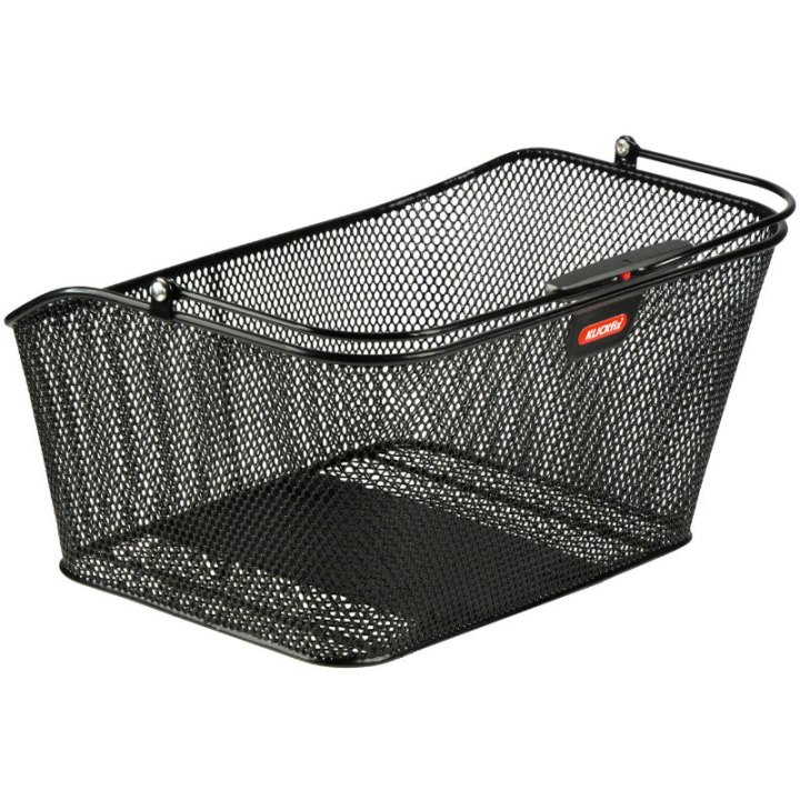 Panier Arrière Acier Nid Abeille City Klickfix Korbklip Noir Avec Fixation Clip Adaptable Sur Tout Porte Bagage 24L(39 X 30 X 21 cm)