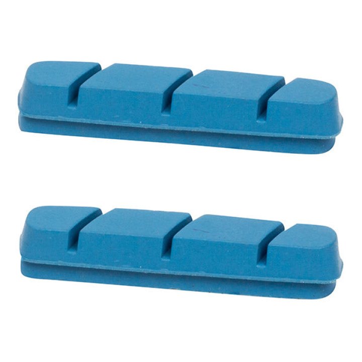 Patin De Frein Route Elvedes Pour Campagnolo Sur Jante Carbone 55 mm Bleu (1 Paire)