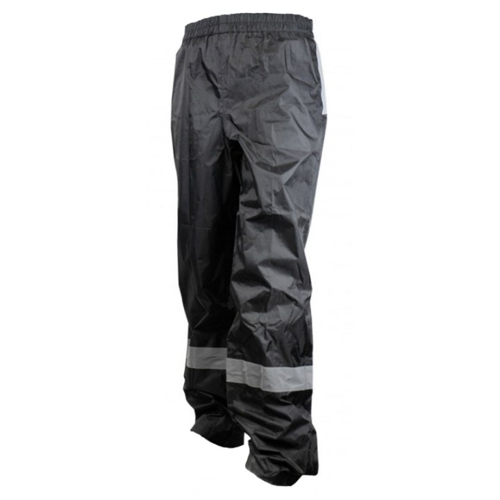 Pantalon De Pluie Waterproof Noir Avec Réflecteur Taille XL (Homologué Ce) -Taille 1.78 À 1.88M