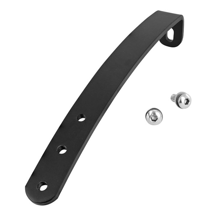 Patte Fixation Porte Bagage Arrière Leader Fox Noir Longueur 200 mm -Inclus Vis-
