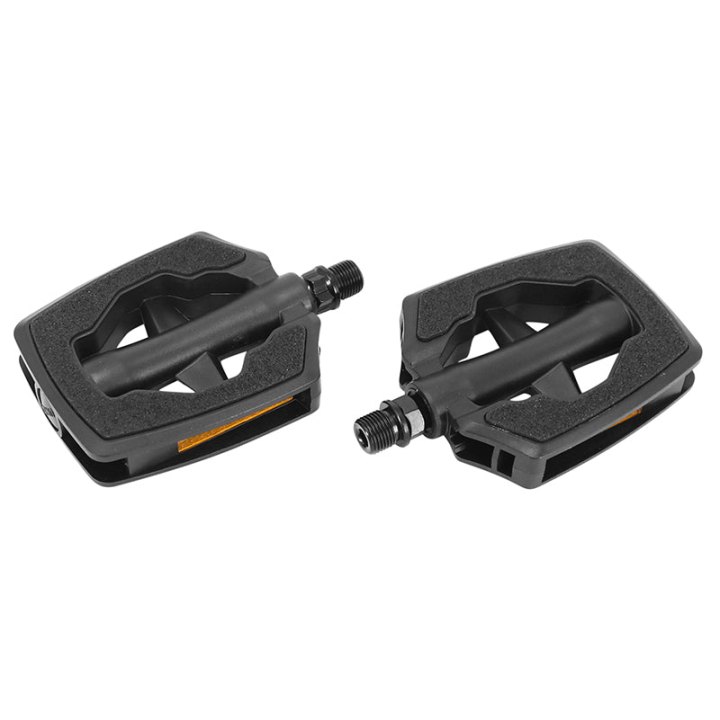 Pédale City Marwi Noir Sp-481 Sandblock Résine Filetage 9-16" (Paire Sur Carte) - Qualite Premium