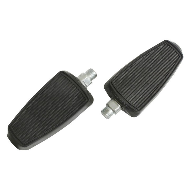 Pédale City - Cyclo Marwi Union Adaptable Peugeot 103 Noir Résine Filetage Francais (14X1,25 mm)