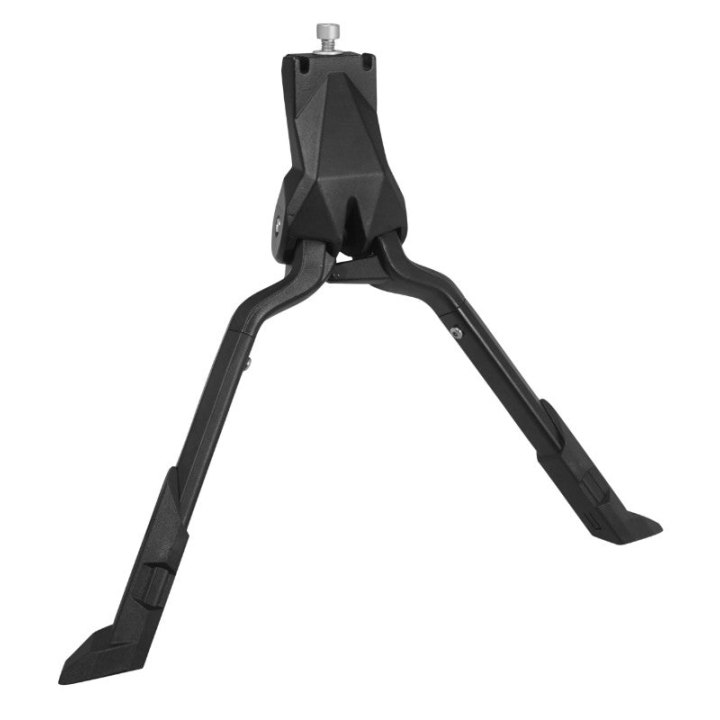Béquille Vélo Double Centrale Newton VTC-29" Alu Noir (Poids Maxi 60 Kg, Pied Stable Pour VAE)