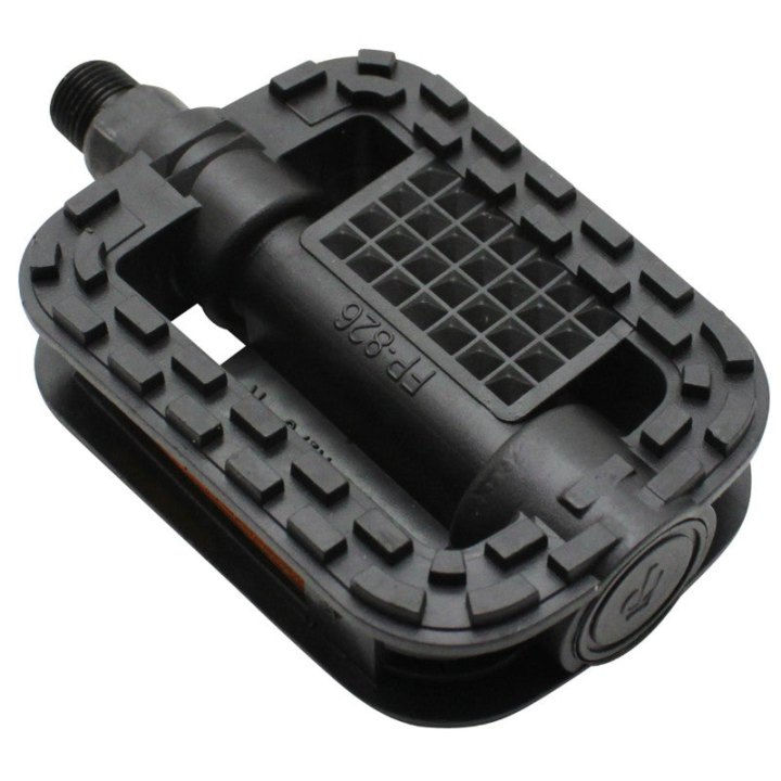 Pédale City Résine P2R Monobloc Noir 9-16" (Paire Sous Film Plastique)