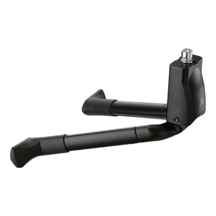 Béquille Vélo Double Centrale Ursus Big Foot 26" Pliable Alu Noir (275 mm) - Supporte Poids 50Kgs (Livre Sur Carte)