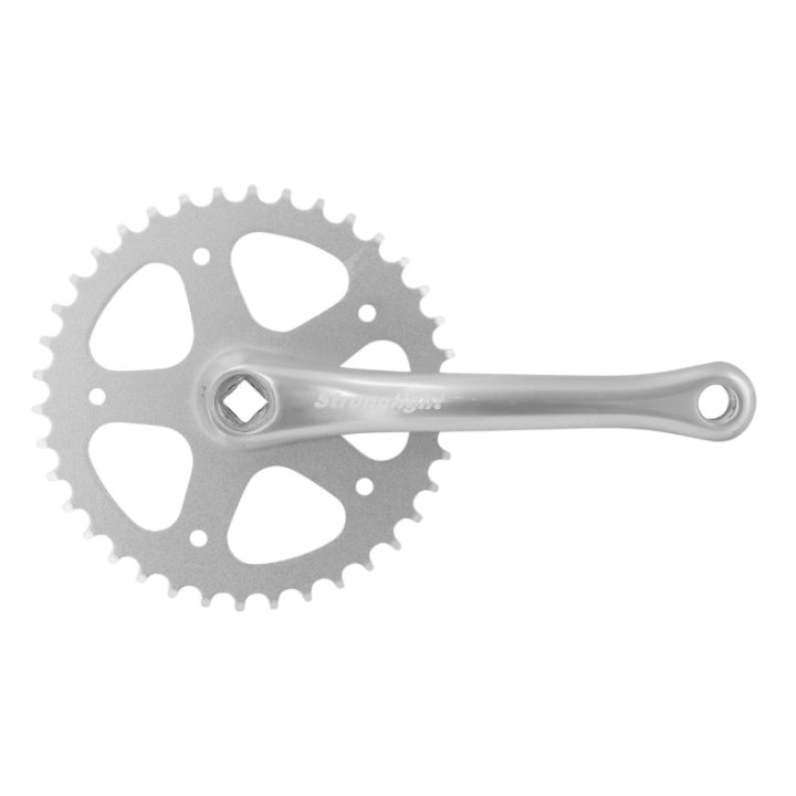 Pédalier City Stronglight Sl55 Alu Argent 170 mm 38D. Chaîne 2.38 (Axe Carré 115 mm)