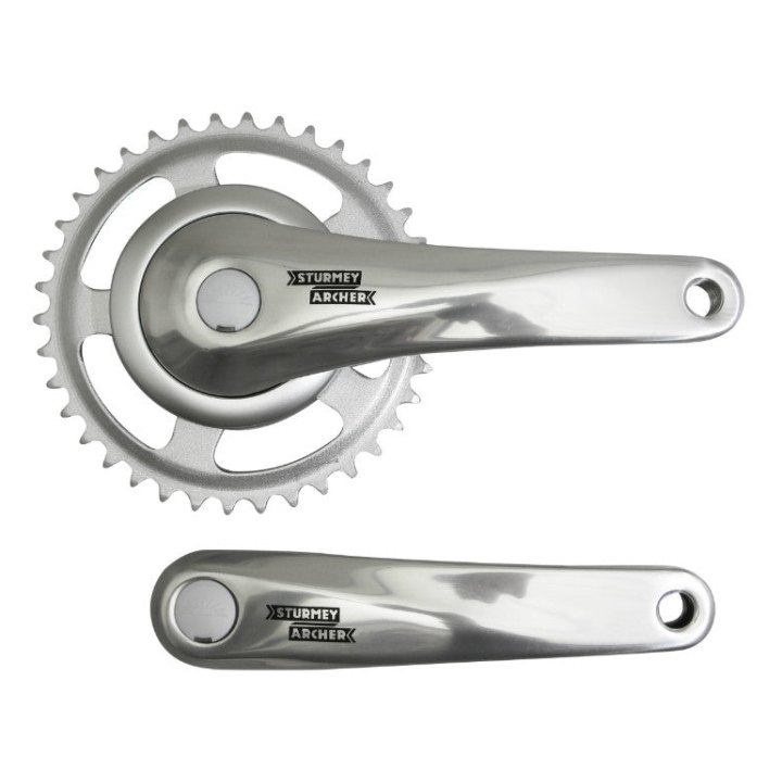 Pédalier City Sturmey Archer Alu 170 mm Plateau 38D. Pour Chaîne 2.38 (1-2X3-32) (6-7-8V.)