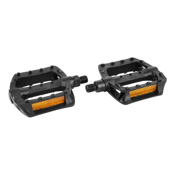 Pédale BMX Newton Résine Noir 1-2" Roulement Du (Paire Sur Carte)