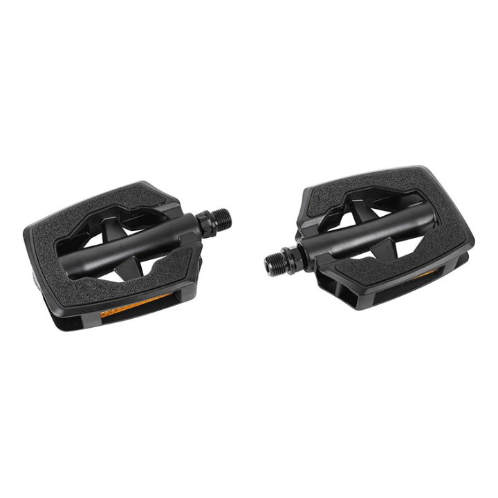 Pédale City Marwi Noir Sp-890 Sandblock Résine Filetage 9-16" (Paire Sur Carte) - Qualite Premium