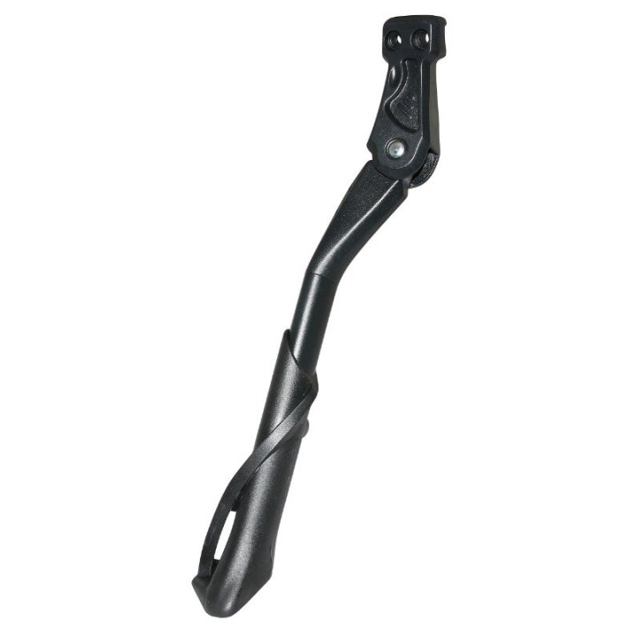 Béquille Vélo Laterale Arrière Newton 24-28'' Réglable Fixation 2 Vis Sur Base Entraxe 18 mm - Base Large Et Solide