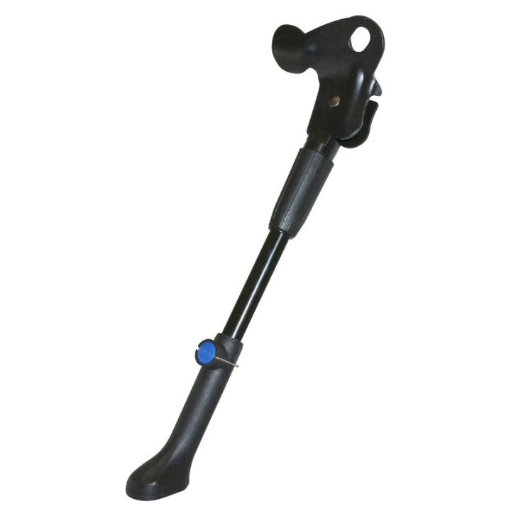 Béquille Vélo Laterale Arrière P2R 24-28'' Réglable Fixation Moyeu Alu Noir (Renforcé Pour VAE-E-Bike)