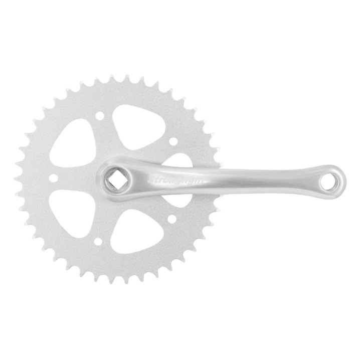 Pédalier City Stronglight Sl55 Alu Argent 170 mm 42D. Chaîne 2.38 (Axe Carré 115 mm)