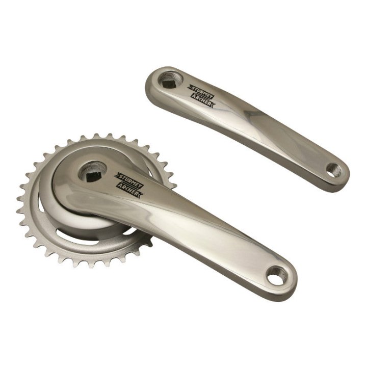 Pédalier City Sturmey Archer Alu 170 mm Plateau 33D. Pour Chaîne 3.30 (1-2 X1-8) Boîtier 115 mm