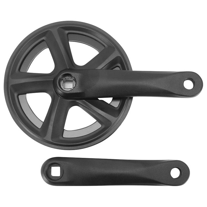 Pédalier City-VTT Prowheel Manivelles Alu Noir 160 mm 38D. Double Flasque Chaîne 2.38 (3-32") (Boîtier 117,5 mm)