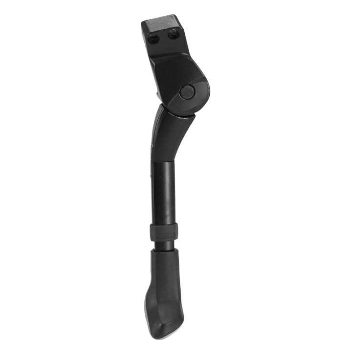 Béquille Vélo Laterale Arrière Ursus King Mini 16-20-24'' Noir Réglable Fixation 2 Vis Sur Base Entraxe 18 mm - Supporte 35Kgs (Livre Sur Carte)