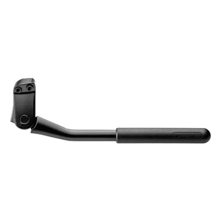Béquille Vélo Laterale Arrière Ursus Mooi+ 24-28'' Noir Réglable Fixation 2 Vis Sur Base Entraxe 18 mm - Supporte 40Kgs (Livre Sur Carte) (Brevet Anti-Vibration)