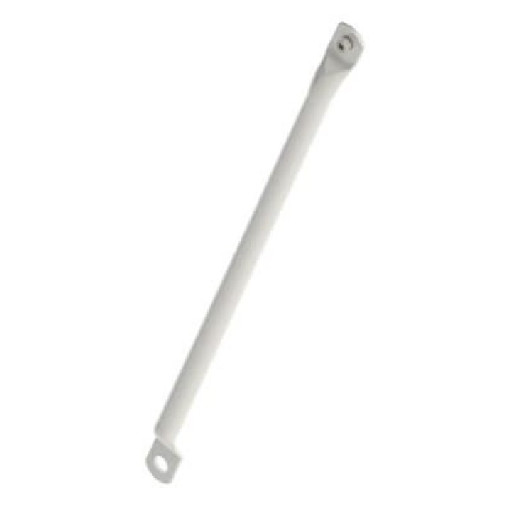 Pied porteur avant Steco sans crochet d'éclairage blanc
