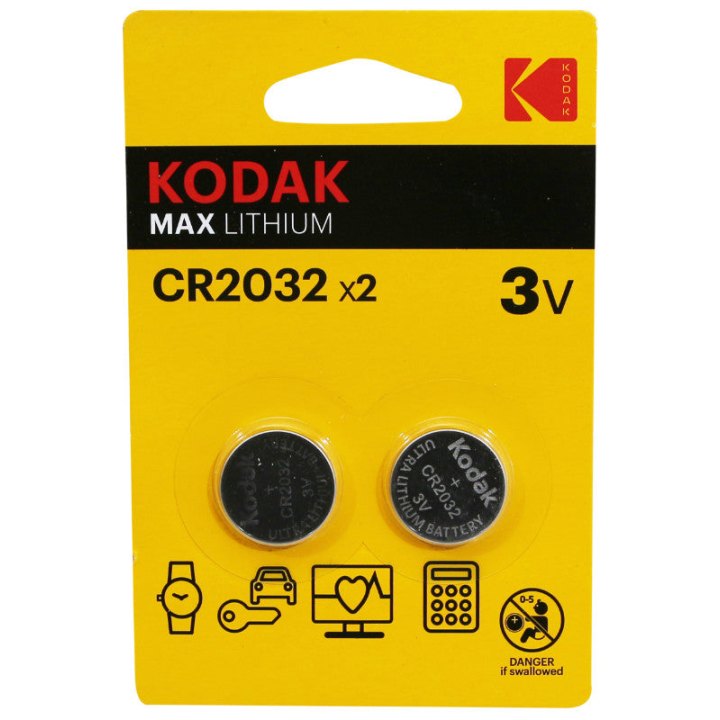 Pile Bouton Cr2032 Kodak Lithium 3V (Vendu Par 2)
