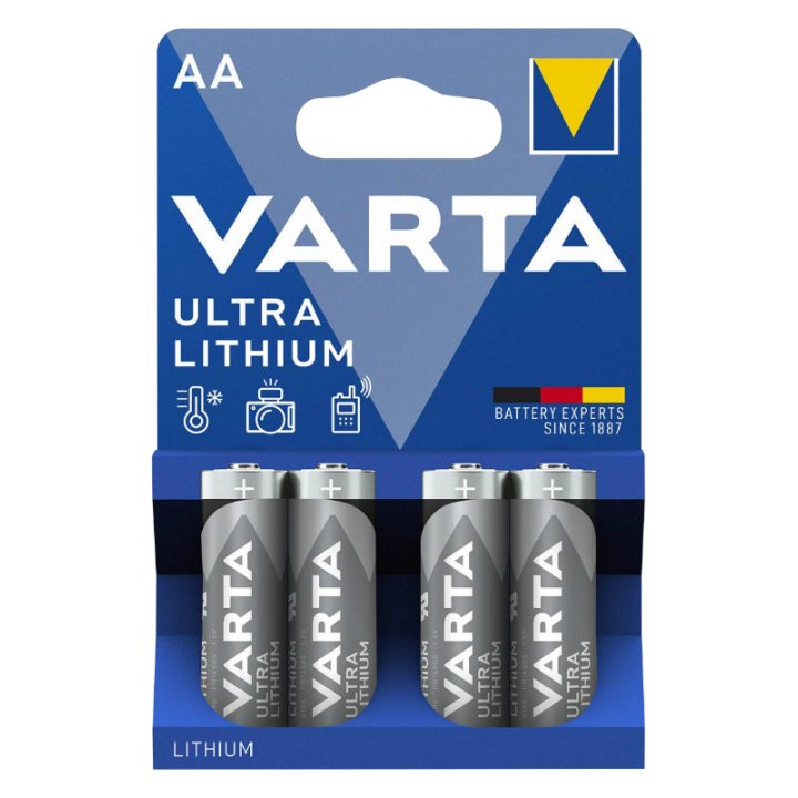 Pile Lr06 1.5V Varta Ultra Lithium Aa (Vendu Par 4)