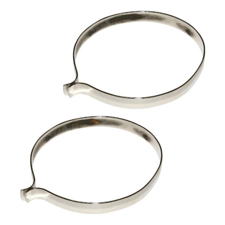 Pince Pantalon P2R Acier Chrome (Paire)