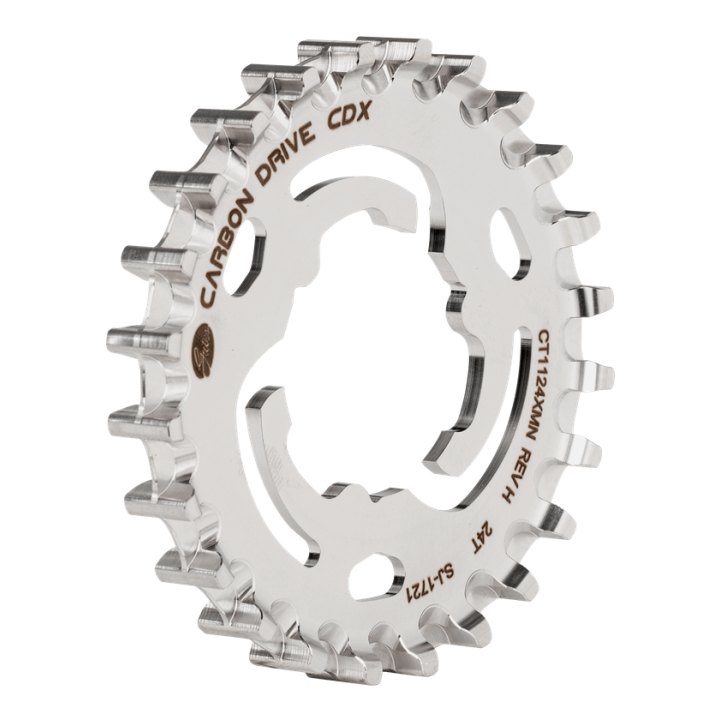 Pignon arrière Gates CDX 24T pour Alfine, Nexus, Sturmey