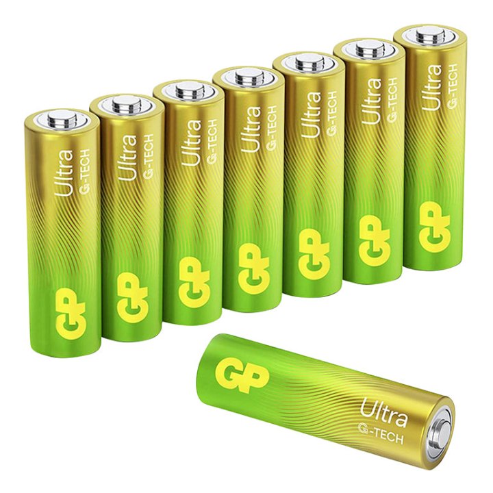 Pile Lr06 1.5V Gp Alcaline Ultra Aa Technologie G-Tech +80% D'Energie En Plus (Vendu Par 8)